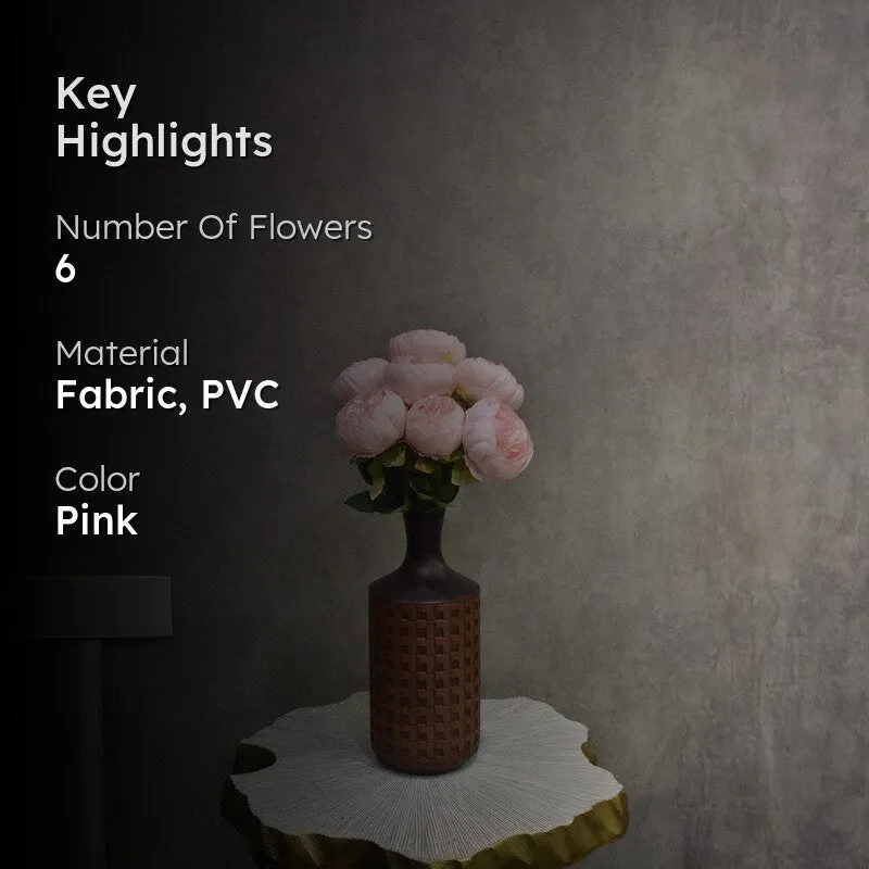 Eternal Roses Artificial Flower Bunch - Pink media 2