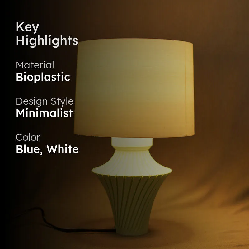 Verde Shade 3D Printed Table Lamp - Blue,White media 2