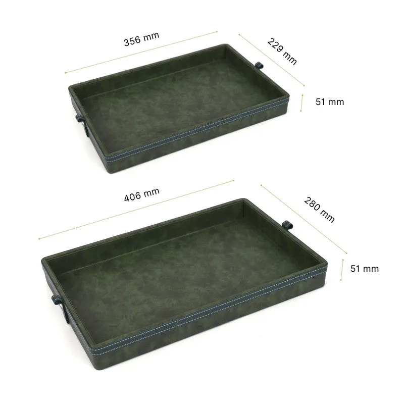 Elara Dote Serving Tray (Green) - Set Of Two media 9