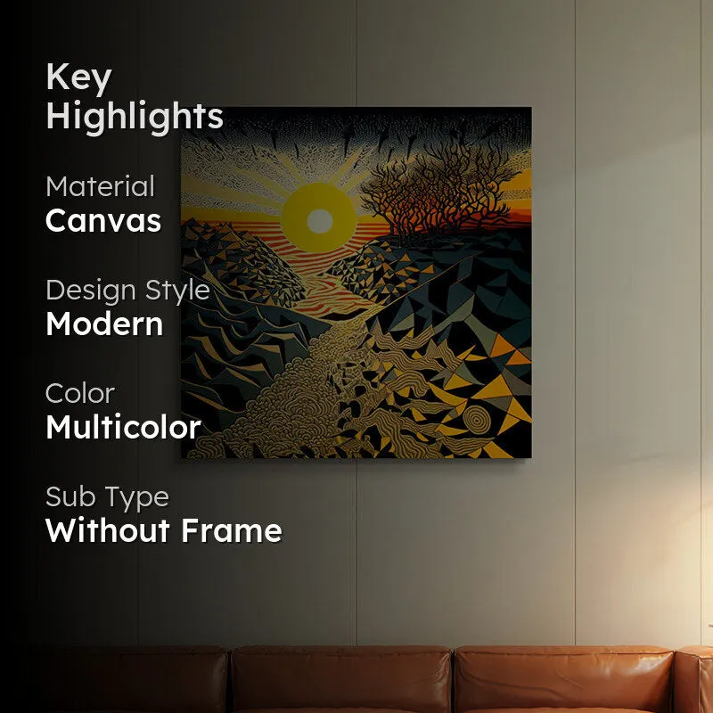Sunlit Walkways Wall Painting media 2