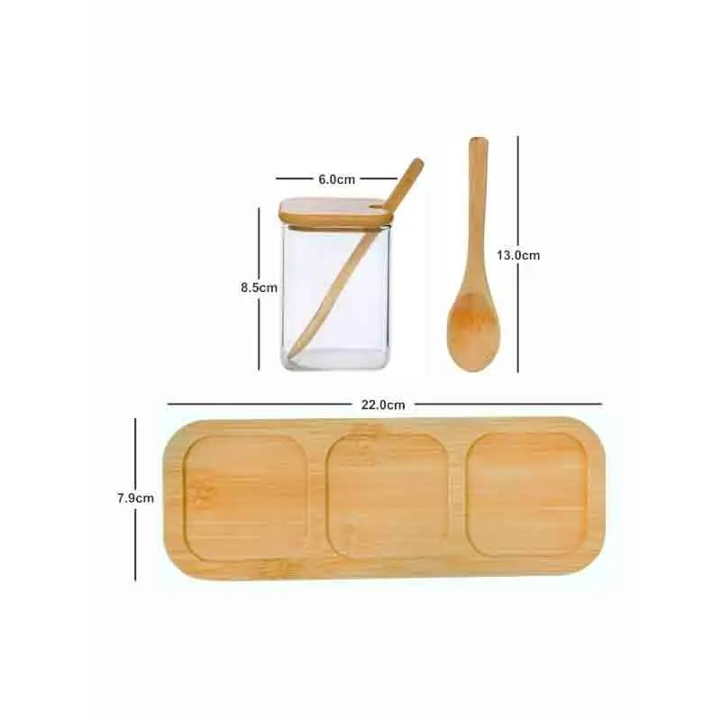 Prep It Masala Jar Square(230 mL Each) - Set of Three media 4