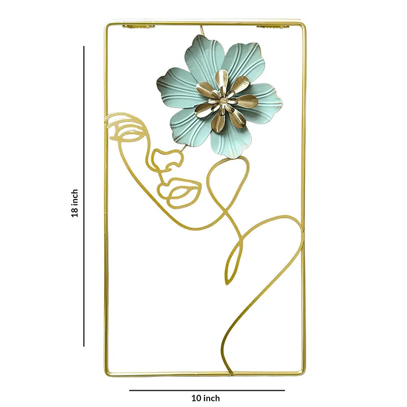 Femina In Flore Metal Wall Accent - Turquoise media 6