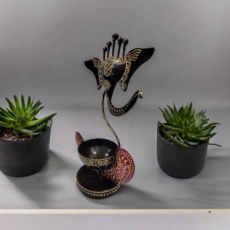 Anand Ganesh Tea Light Candle Holder media 4