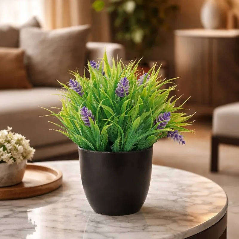 Leafzen Artificial Plant With Plastic Pot(Set of Two) - 0.7 Feet media 6