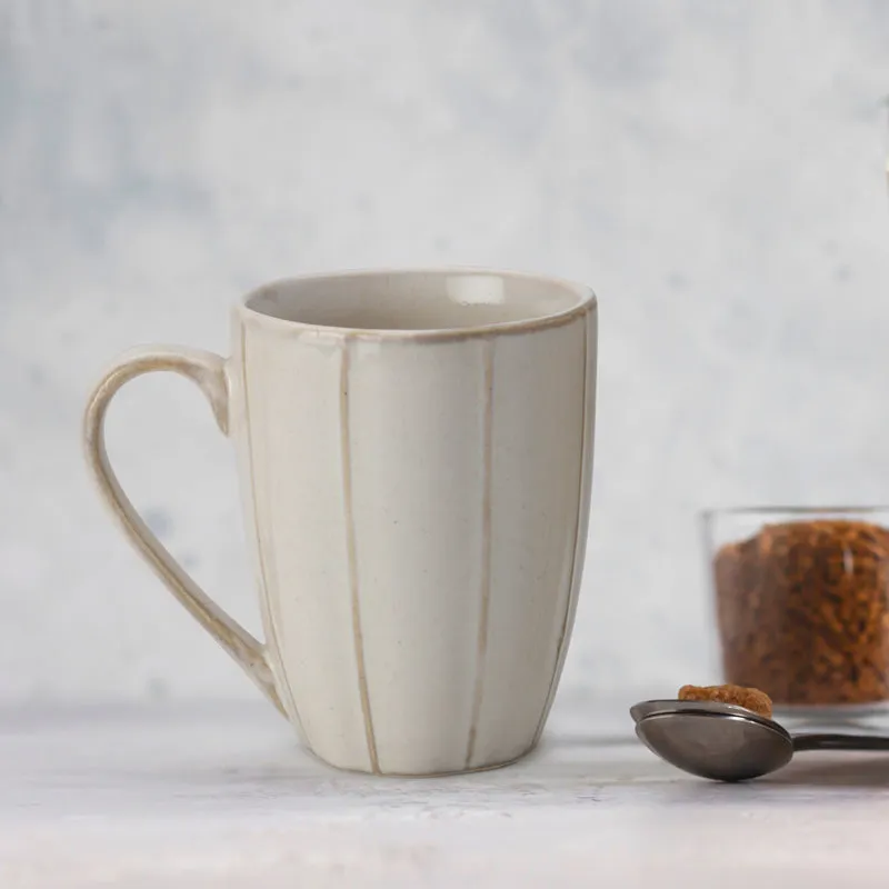 Ciro Porcelain Coffee Mug (300 mL) - Chrome White media 1