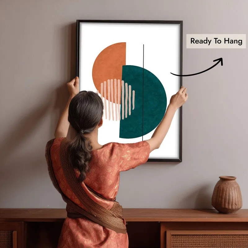 Linear Phase Canvas Wall Painting With Black Frame media 10