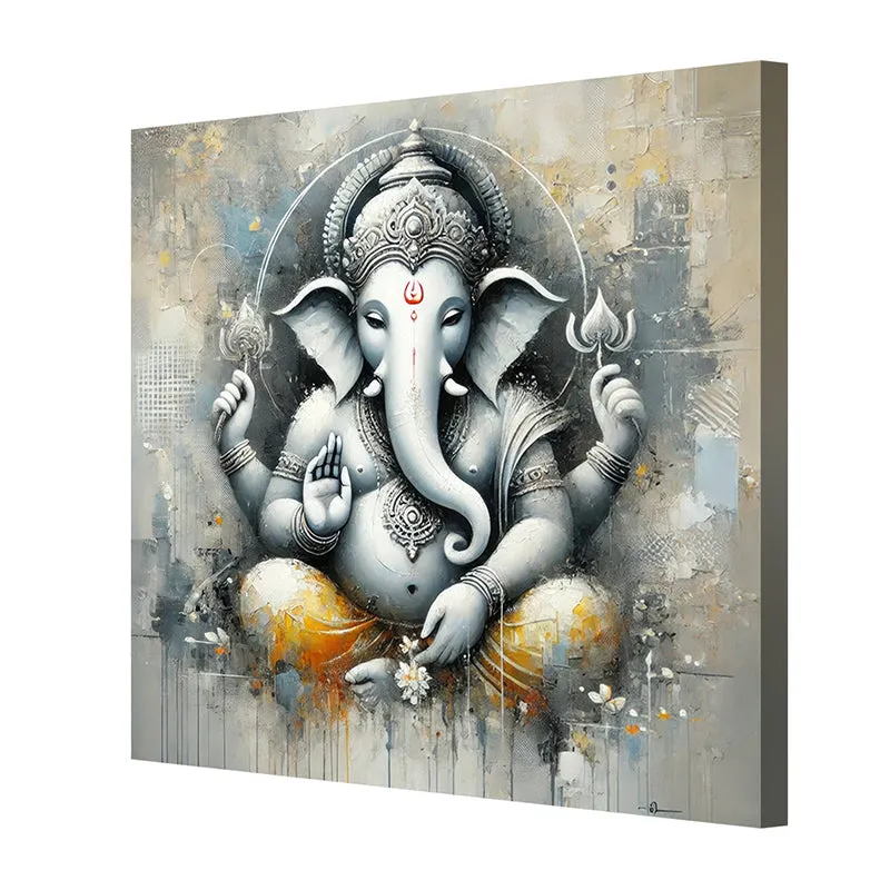 Gajanana Poly Canvas Wall Painting media 5
