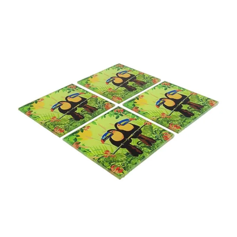 Toucan Tango Square Coaster - Set Of Four media 3