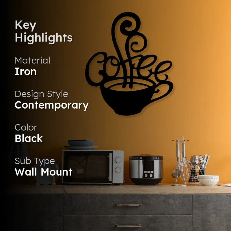 Coffee Black Iron Wall Accent media 2