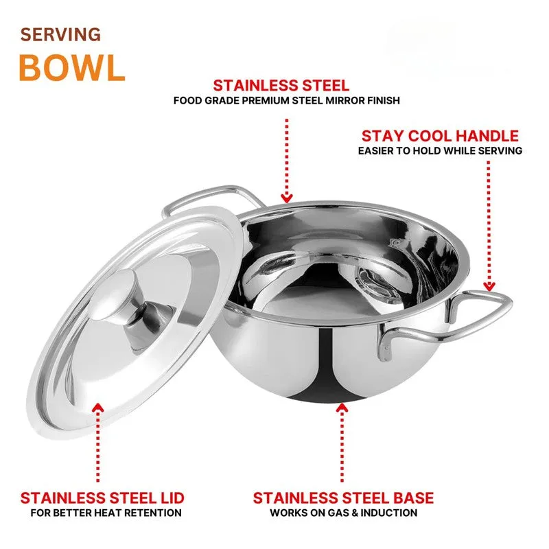 Kraft Zestique Serving Bowls ( 1500 Ml, 1300 Ml,840 Ml) - Set Of Three media 6