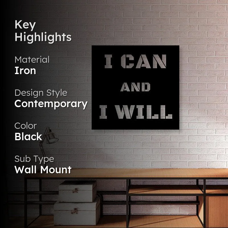 I Can And I Will Iron Wall Accent media 2