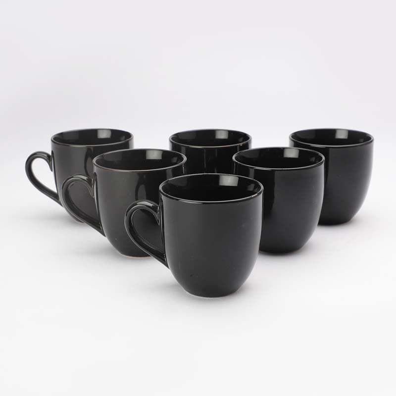Sable Ceramic Coffee Mug (200 mL Each) - Set of Six media 5