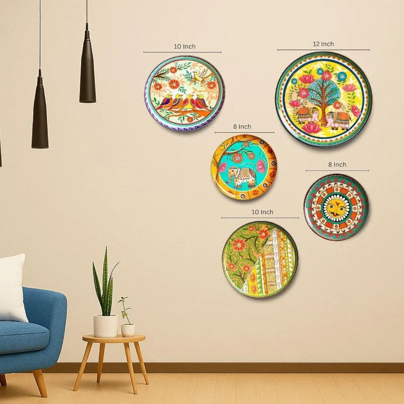Mithila Wall Plates - Set Of Five media 8