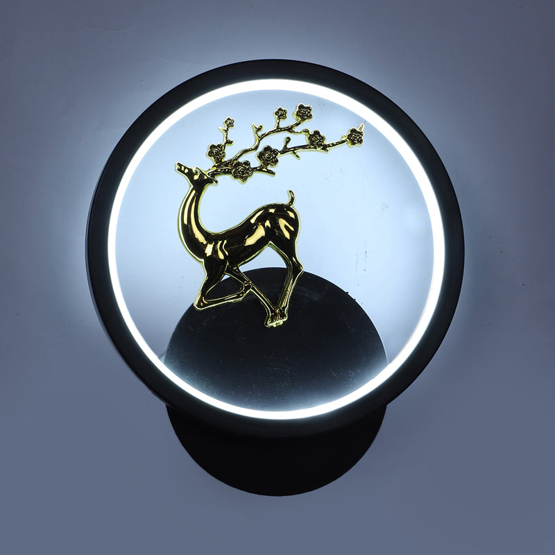 Stag Deer Iron Wall Lamp