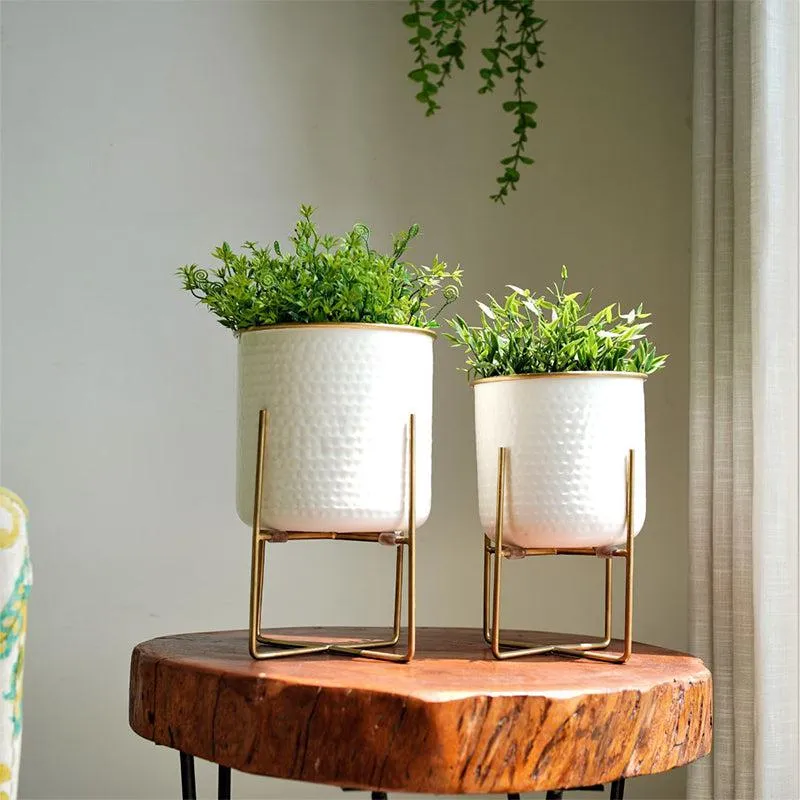 Maxine Hammered Planter - Set Of Two media 3