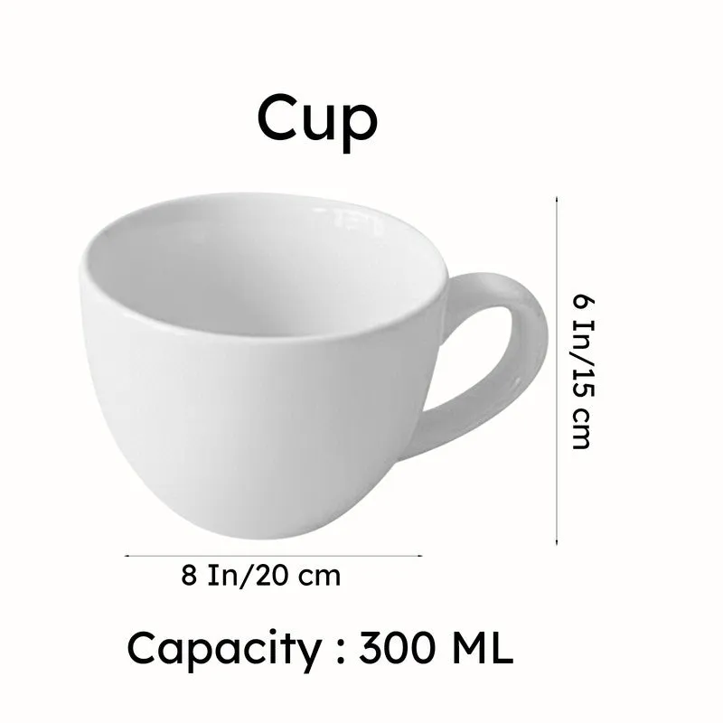 Cedar Ceramic Cup & Saucer (300 mL) - Red media 8
