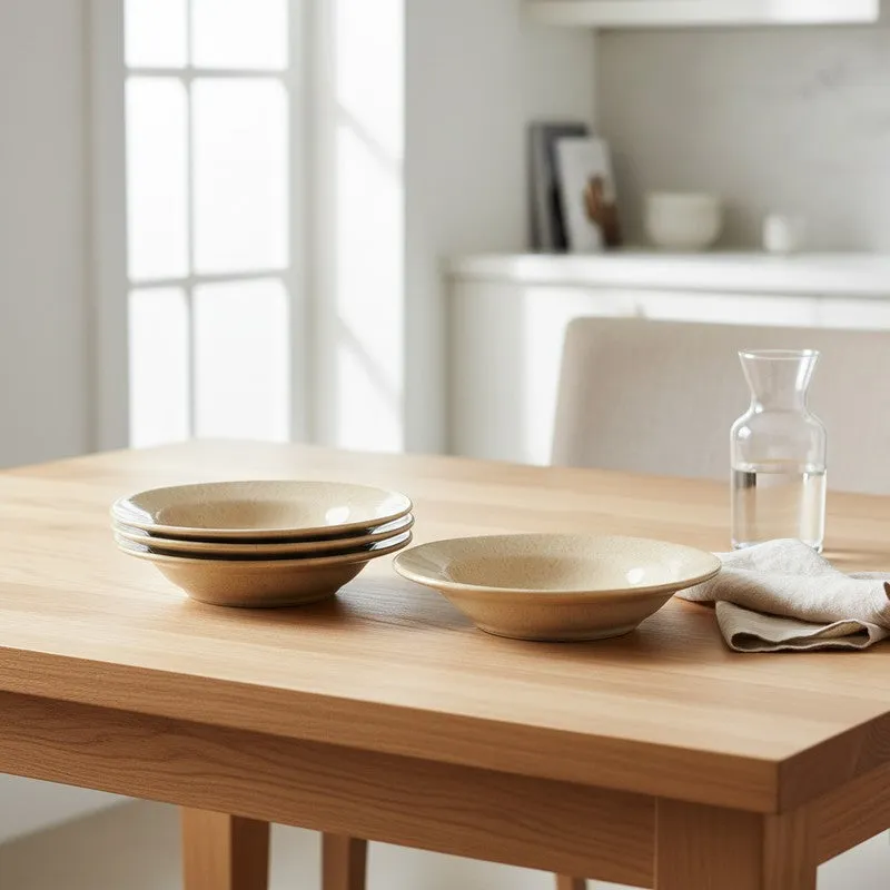 Ceramic Pasta Plate (Yellow) - Set Of Four media 1