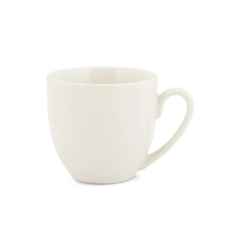 SipDelight Porcelain Cup & Saucer (White/190 mL Each) - Set of Six - 6