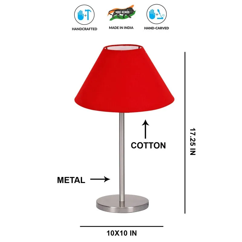 Noctra Curve Glow Metal Table Lamp - Red media 8