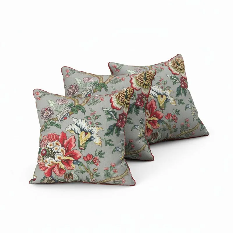 Bloomira Floral Multicolor Cushion Cover Set - Set Of Three media 4