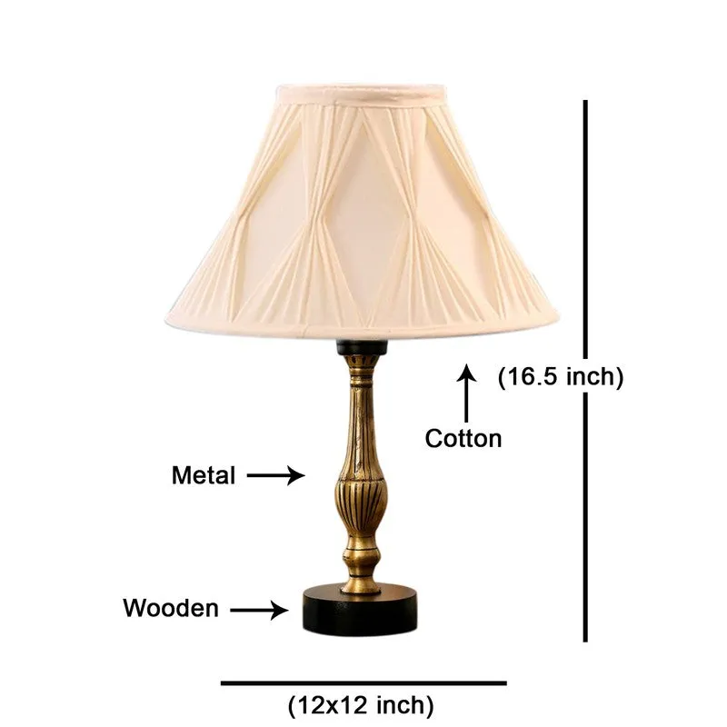 Aurelo Orel Wooden Table Lamp - OffWhite media 8