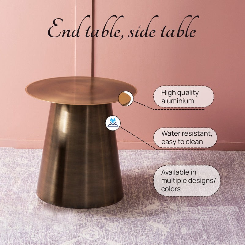 Glino Accent Table (Gold) - Set Of Two media 4