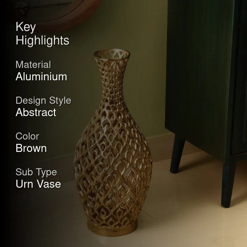 Rococo Floor Vase - Gold media 2