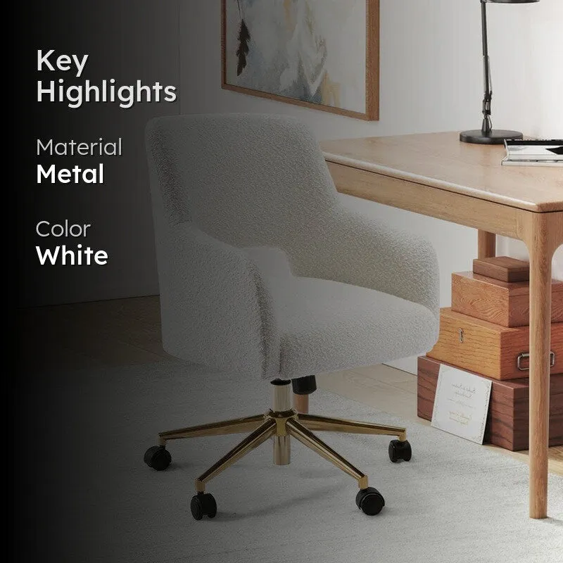 Sitessa Metal Office Chair - White media 2