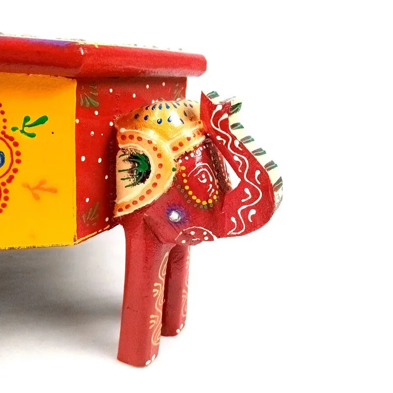 Wooden Elephant Kundan Heritage Jewel Box media 10