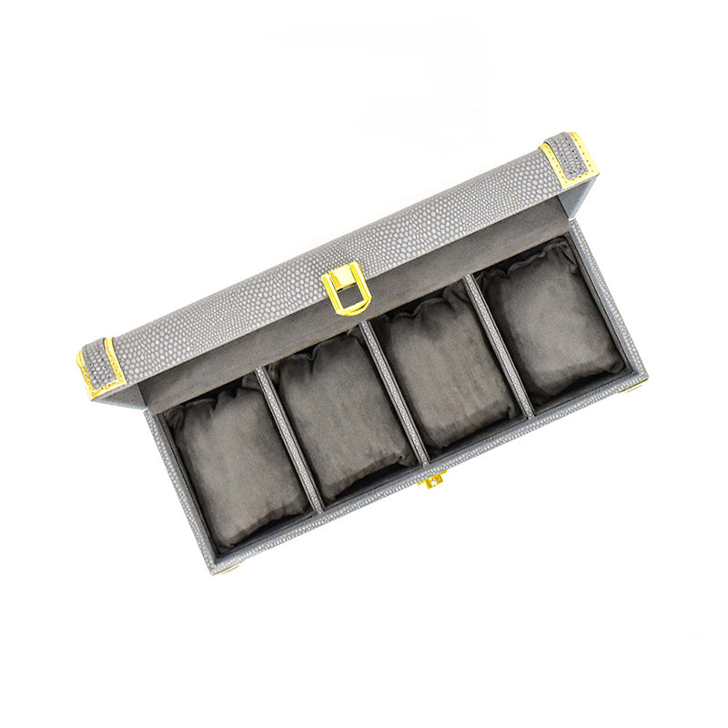 Tisquo I Faux Leather Watch Organizer - Grey media 5