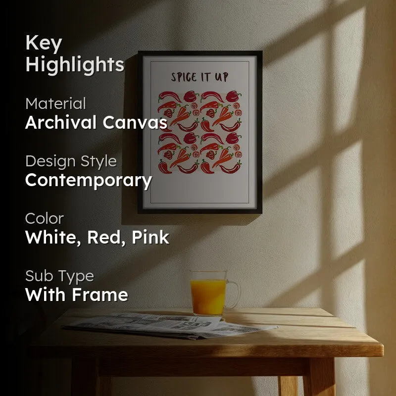 Spice it Up Archival Canvas Wall Art - Black media 2