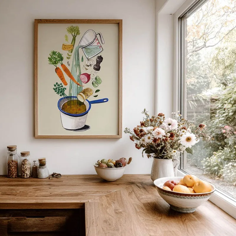 Artisan Appetite Archival Canvas Wall Art - Brown media 8
