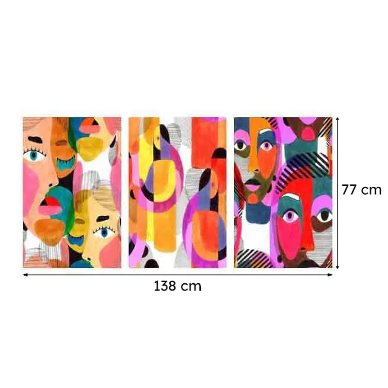 Crowded Wall Art - Set of Three media 9