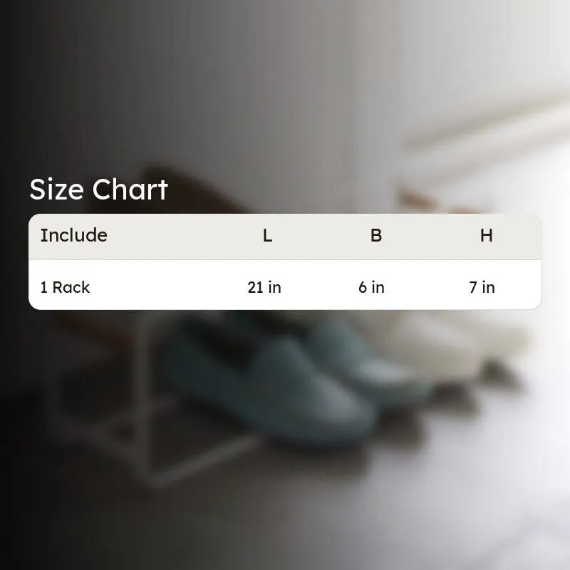 Chic Sole Carbon Steel & Wood Shoe Rack - White media 6