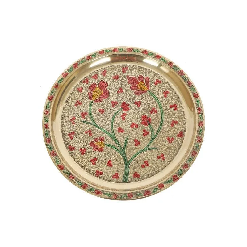 Brass Meena Pooja Thali - Set Of Six media 5