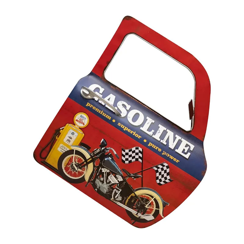 Gasoline Retro Car Door Metal Wall Accent media 5