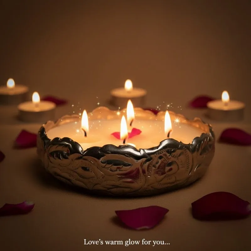 Petal & Flame Candle - Gold media 9
