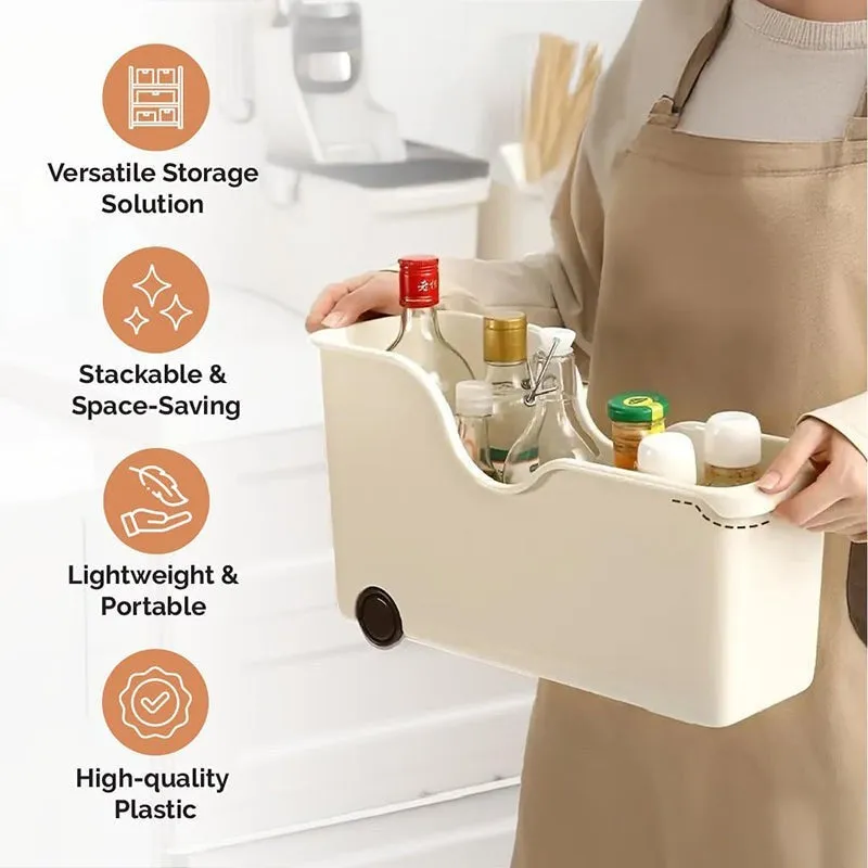 Stash & Dash Plastic Storage Box with Wheels - Set Of Two media 12