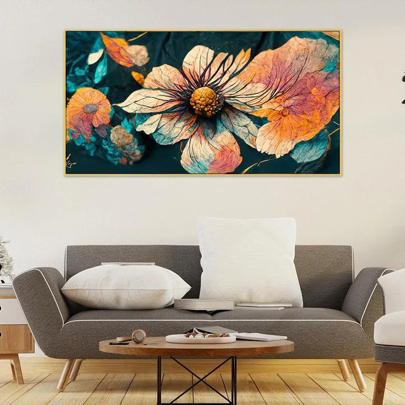 Welira Floral Wall Painting With Frame media 3