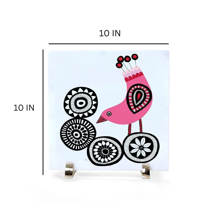 Enigmatic Bird Design Marble Showpieces media 7