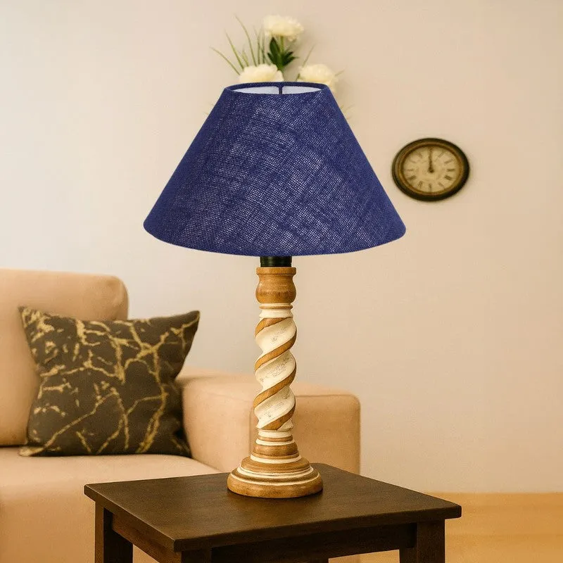 Modera Velto Wooden Table Lamp - Blue media 4