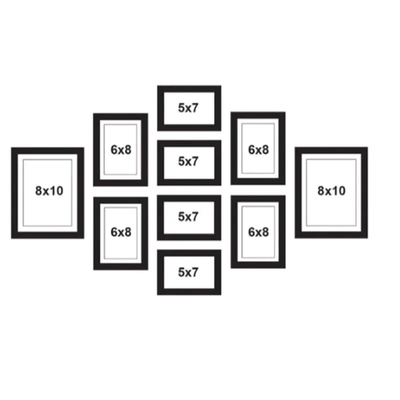 Aduna Black MDF Photo Frame - Set Of Ten media 4