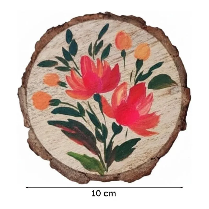 Refo Bloom Handpainted Coaster -  Set Of Six media 7