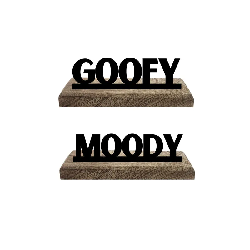 Goofy & Moody Typography Showpiece - Set Of Two media 4