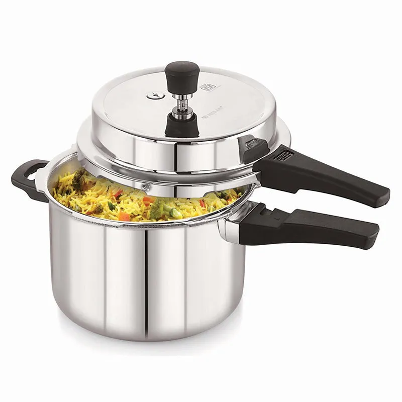 Nirlon Steel Shine Pressure Cooker(3L/2L) - Set Of Two media 9