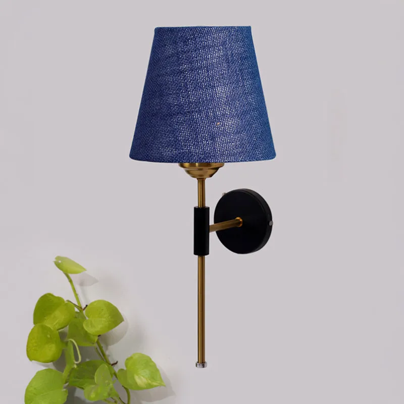 Beryll Jute Wall Lamp - Blue media 3