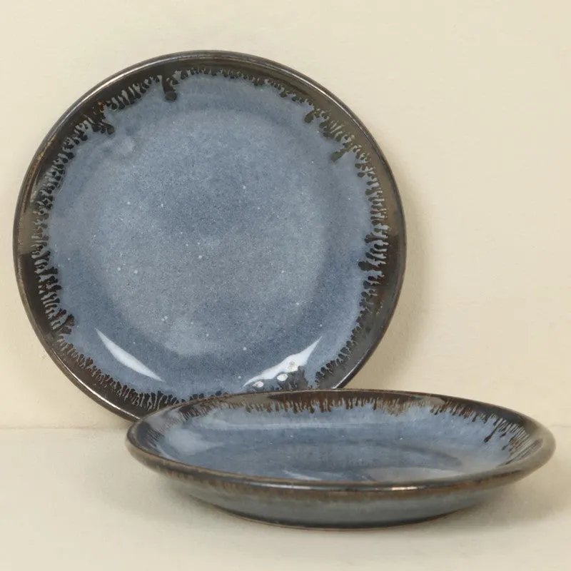 Dinevia Ceramic Quarter Plates (Blue) - Set Of Two media 4