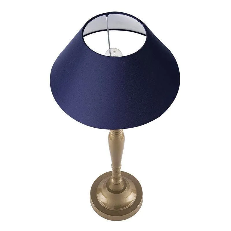 Imperial Gold Fabric Table Lamp - Gold,Blue media 3