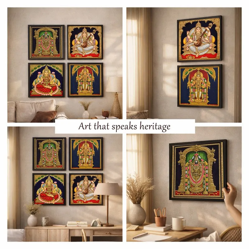 The Golden Pantheon Paper Wall Art - Set Of Four media 7
