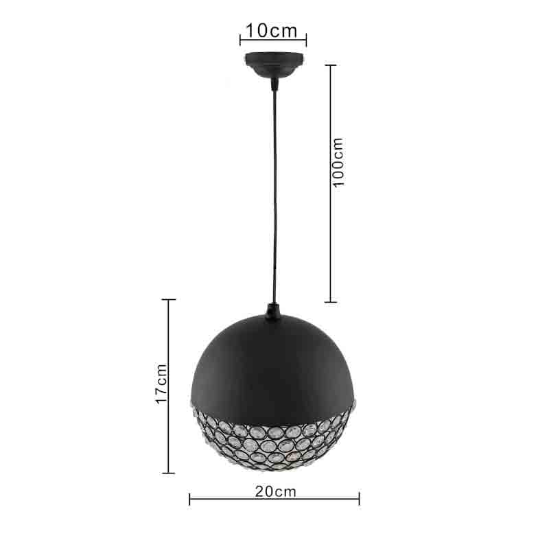 Globular Crystal Metal Ceiling Lamp media 7